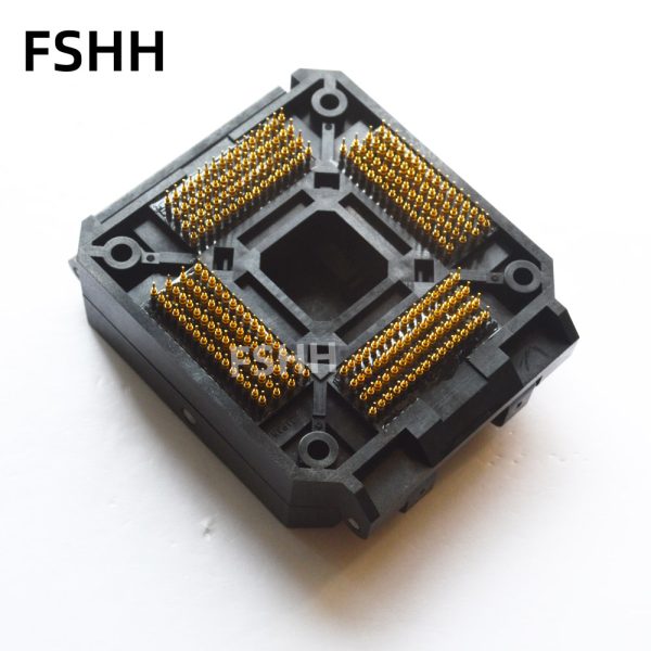 Clamshell IC51-2564-1668-10 test socket QFP256 TQFP256 LQFP256 ic socket Pitch 0.4mm 28x28mm - Image 3