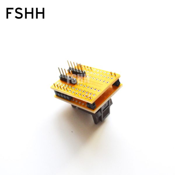 QFN10 to DIP10 programmer adapter WSON10 MLF10 DFN10 socket Pitch=0.5mm Size=3x3mm - Image 3