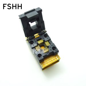 WL-(T)QFP44-U1 Adapter IC51-0444-467 Socket QFP44 TQFP44 IC Test Burn-in Socket QFP44 to DIP40 DIP44 Programming Adapter 0.8mm Pitch