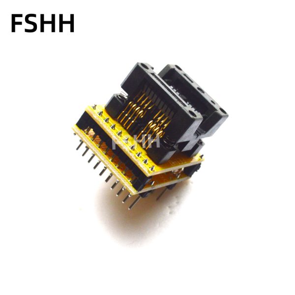 two SOP8 test socket SOIC8 SOP8+SOP8 socket 208mil SOP8 to DIP programmer adapter OTS-8+8(20)-1.27-01 - Image 3