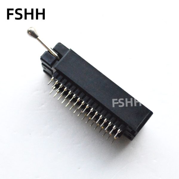 Black round pin DIP32 test socket 2.54mm DP32-011 lock socket - Image 2