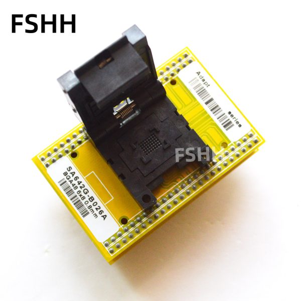 SA642G-B026A Programmer Adapter BGA48 to DIP48 test socket 6mmx8mm Pitch=0.8mm