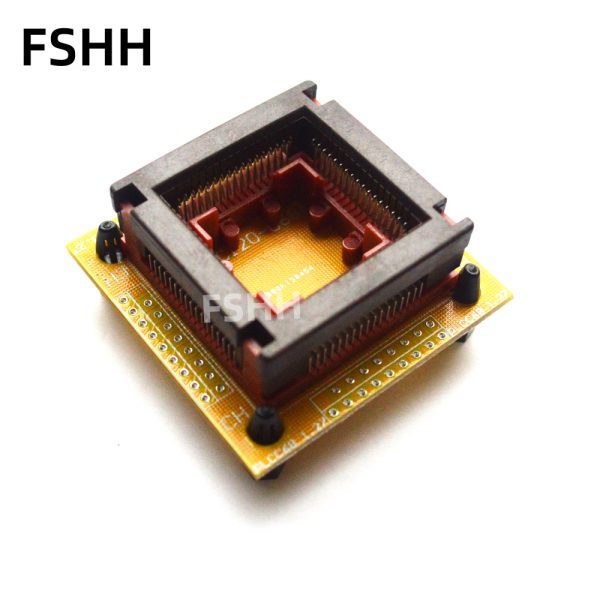 PLCC68 to DIP socket PLCC68 test socket PLCC68 With PCB 2.54MM SIP socket - Image 2