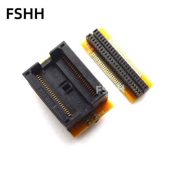 DDR SDRAM socket TSOP50 test socket 674C50 674C1502211FA11 0.8mm pitch 10.2/11.8mm wide - Image 2