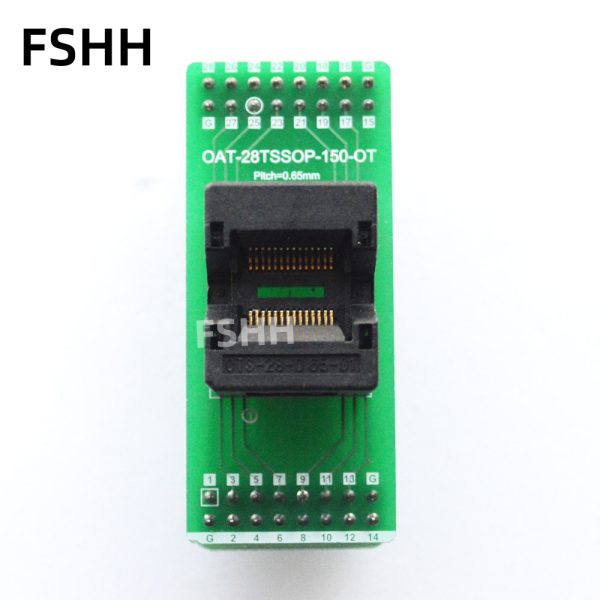 OAT-28TSSOP-150-OT Programmer adapter SSOP28 to DIP28 adapter test socket 0.65mm - Image 2