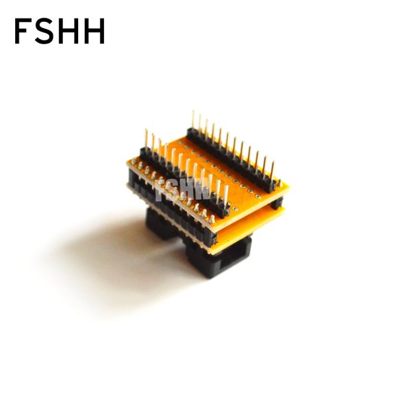 CNV-SSOP24-DIP Programmer adapter SSOP24 to DIP24 Programmer adapter OTS-24-0.65-01 SSOP24 ic test socket Pin pitch=0.65mm width=4.4mm 6.4mm - Image 3