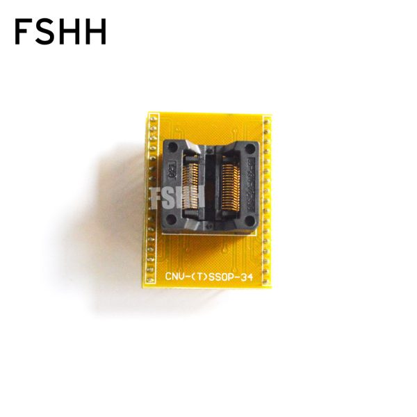 WL-SSOP34-U1 Adapter for Wellon Programmer Adapter TSSOP34 to DIP34 Adapter IC Test Socket OTS-34-0.65-01 Socket