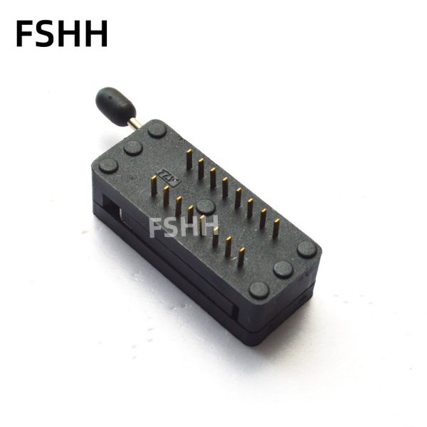 300mil 600mil green lock socket DIP14/DIP16/DIP18/DIP24/DIP32/DIP40 IC Test Socket 2.54mm - Image 3