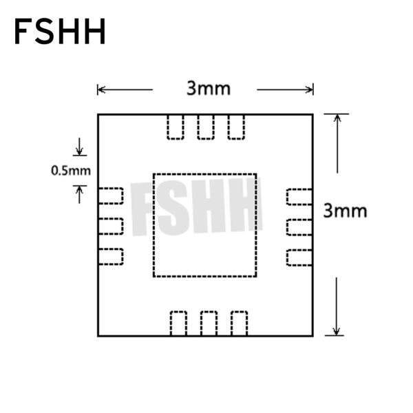 Pitch=0.5mm size=3mm*3mm QDFN12 IC SOCKET WSON12 MLF12 QFN12 DFN12 TEST SOCKET QFN12 to DIP12 Programmer adapter - Image 4