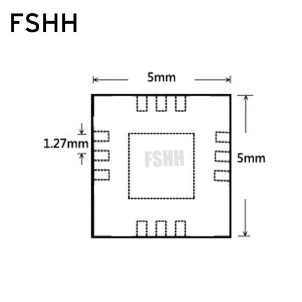 QFN12 to DIP12 Programmer adapter WSON12 DFN12 QFN12 MLF12 ic test socket size=5mmX5mm Pitch=1.27mm - Image 3