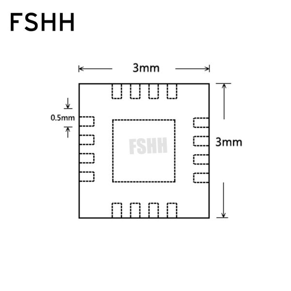 QFN16 to DIP16 Programmer adapter QDFN16 QFN16 WSON16 MLF16 test socket Pitch=0.5mm size=3mmX3mm - Image 4