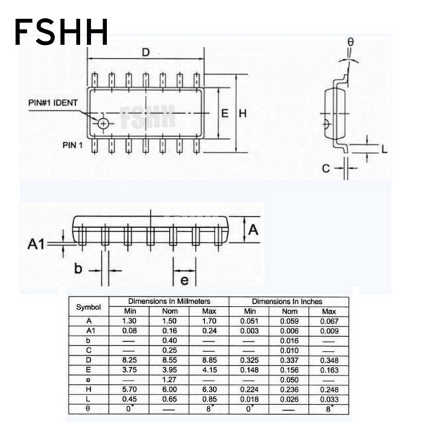 150mil SOP14 test socket OTS-14(16)-0.3 socket SOP14 to DIP14 CNV-SOP-NDIP14 Programmer adapter - Image 3