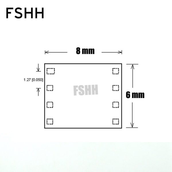QFN-0808-01 QFN8 to DIP8 Programmer Adapter WSON8 DFN8 MLF8 test socket for 25xxx 6x8mm Pitch1.27mm - Image 6