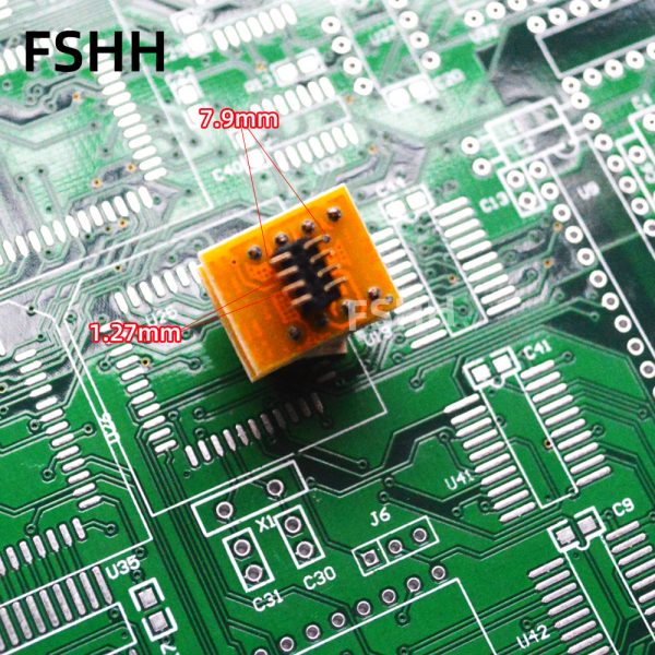 208mil SOP8 test socket  SOIC8 IC socket Clamshell Adapter socket (Back pin SMD) SMT test socket - Image 5