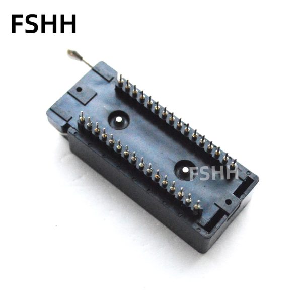 Black round pin DIP32 test socket 2.54mm DP32-011 lock socket - Image 3
