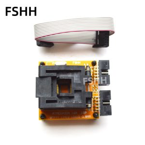 TQFP44 QFP44 test socekt for AVR ISP JTAG mega16 mega32 mega164 adapter
