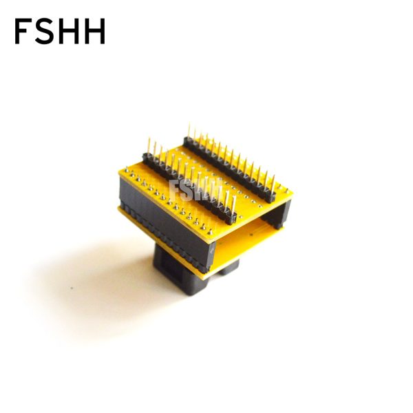SSOP28 to DIP28 Programmer Adapter TSSOP SSOP28 ic test socket Pitch=0.635mm Size=3.95-6.1mm - Image 3