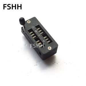 300mil 600mil green lock socket DIP14/DIP16/DIP18/DIP24/DIP32/DIP40 IC Test Socket 2.54mm