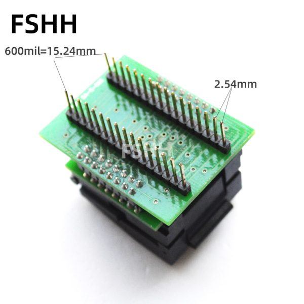 CNV-PLCC-EP1M32 Programmer adapter Clamshell PLCC32 to DIP32 test socket - Image 3