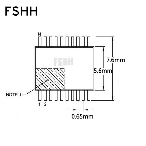 SSOP24 to DIP24 Programmer Adapter IC51-0242-761 Adapter TSSOP24 SSOP24 IC Test Socket Pin pitch=0.65mm width=5.6mm 7.6mm - Image 4