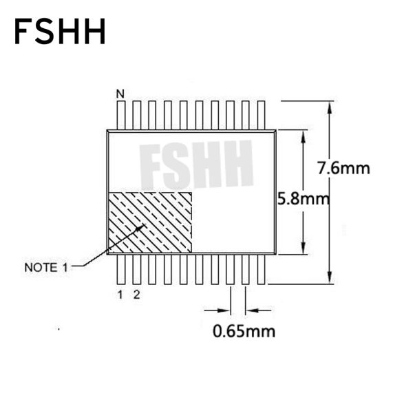 clamshell CNV-SSOP30-DIP SSOP30 to DIP30 programmer adapter IC51-0302-914  IC Test Socket pitch=0.65mm - Image 4