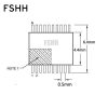 CNV-SSOP24-DIP Programmer adapter SSOP24 to DIP24 Programmer adapter OTS-24-0.65-01 SSOP24 ic test socket Pin pitch=0.65mm width=4.4mm 6.4mm - Image 4