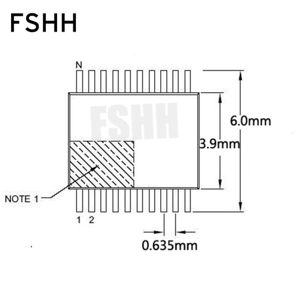 SSOP24 to DIP24 Programmer adapter TSSOP24 IC test socket Pitch=0.635mm width=3.9/6.0mm - Image 6