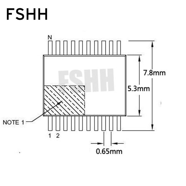 width 7.8mm CNV-SSOP28-DIP adapter TSSOP28 to dip28 test socket Pin pitch=0.65mm SSOP28 ots-34(28)-0.65-01 IC Socket - Image 4