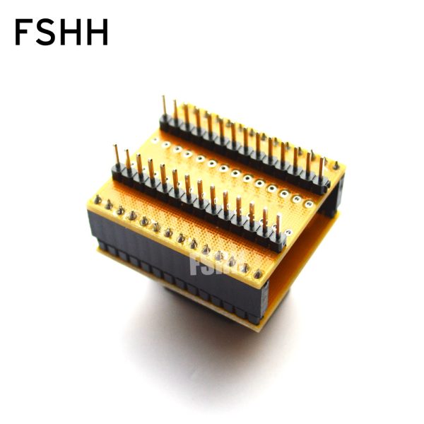QFN28 to DIP28 Programmer Adapter WSON28 DFN28 MLF28 IC TEST SOCKET 5X5mm 0.5mm 28QN50K15050-D SOCKET - Image 3