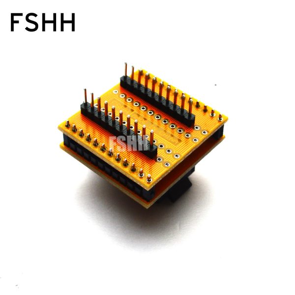 QFN20 to DIP20 Programmer adapter QFN20 test socket WSON20 UDFN20 MLF20 ic socket Pin pitch=0.65mm Size=5x5mm - Image 3
