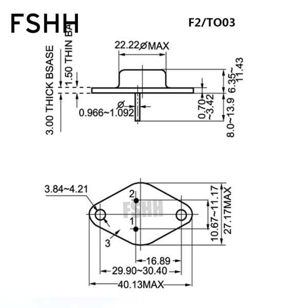 TO66 SAN-F1 test socket TO-03 SAN-F2 test socket F1 F2 F0 Iron seal transistor test socket with PCB and Terminals - Image 4