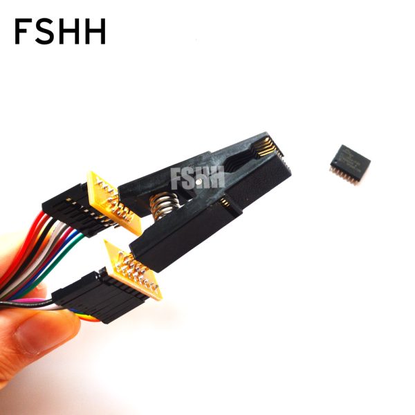 update version SOIC16 SOP16 Test Clip For SPI FLASH 25XXX in-circuit programming adapters test socket - Image 3