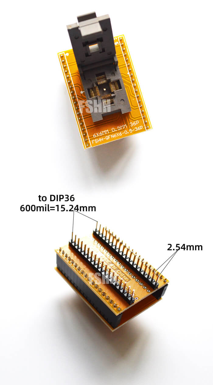 国产QFN36转DIP36 描述