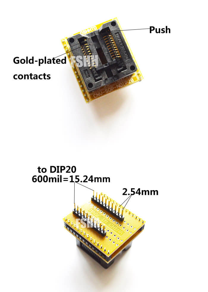 宽体SOP20转DIP20描述