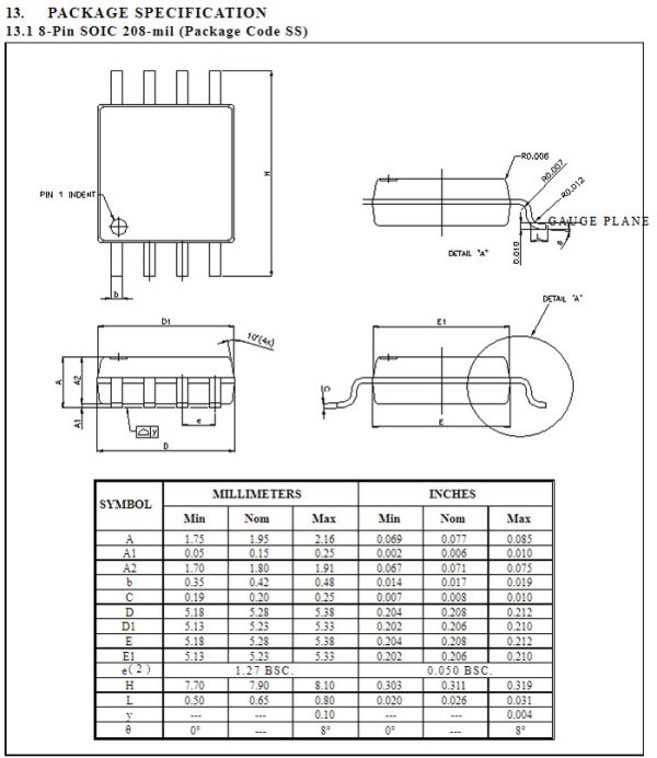 208mil SOP8 to DIP8 Programmer adapter FP8 SOIC8 ic test socket pitch 1.27mm - Image 4