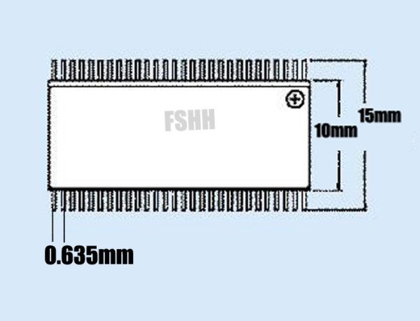 CH-DP(T)SSOP48-DIP48 Programmer Adapter TSSOP48 to DIP48 Adapter FP-48-0.635 IC test socke Pitch 0.635mm Width=10mm/15mm - Image 6
