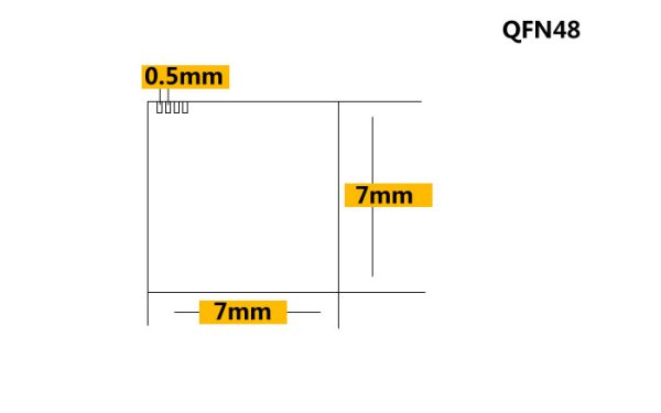 QFN-48(56))BT-0.5-01 socket QFN48 to DIP48 Programmer Adapter  QFN48 WSON48 DFN48 MLF48 IC SOCKET 7x7mm Pitch=0.5mm - Image 4