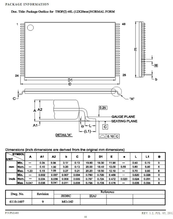 TSOP48 to TSOP48 test socket SMD-SMD On line test socket nand flash chip TSOP48 0.5mm - Image 4