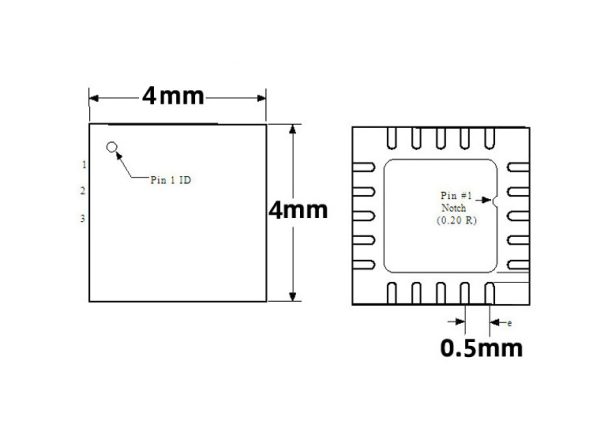 QFN20 to DIP20 Programmer Adapter DFN20 MLF20 WSON20 QFN20 test socket Pitch=0.5mm Size=4mm*4mm - Image 4