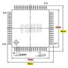 QFP64 to SIP64 socket FPQ64 LQFP64 TQFP64 0.4mm to SIP64 2.54mm IC test socket IC51-0644-1972 socket - Image 4