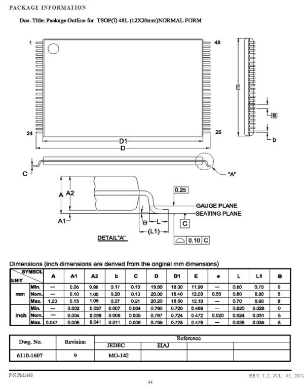 Press TSOP48-0.5 Open Top Burn in Socket TSOP48 test socket Same pin as IC354 - Image 4
