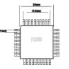 Clamshell CQFP40 test socket QFP40 ic socket Pin pitch =1.27mm Chip size =14.5x14.5mm 20x20mm - Image 6