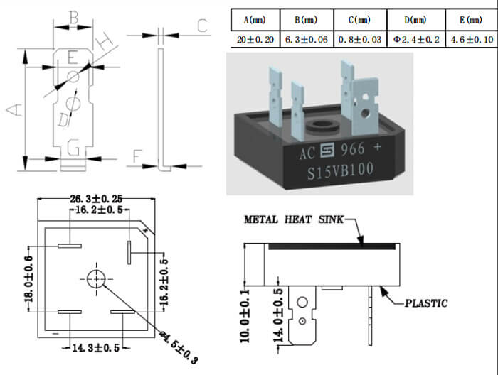 Square Bridge Stack Test Socket Rectifier Bridge Reiles Aging Outlet ...