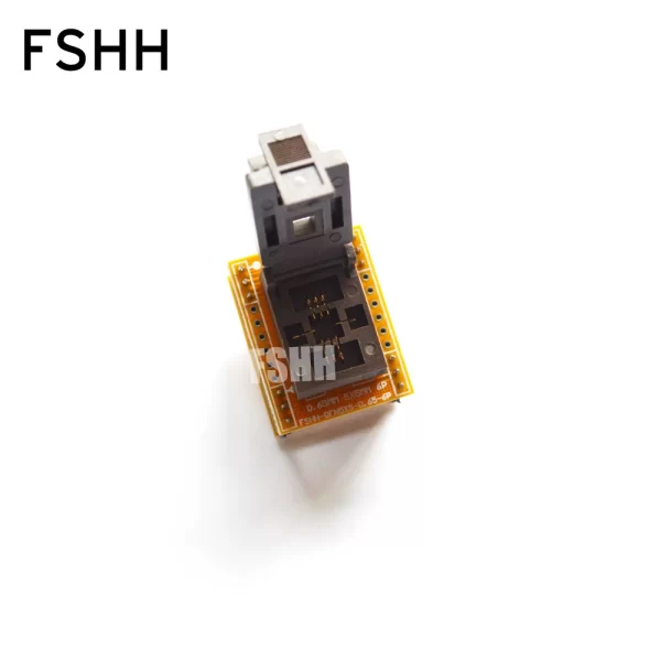 QFN6 WSON6 DFN6 MLF6 IC Test Socket Pitch=0.65mm Size=5x5mm - Image 2