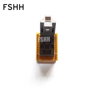 QFN6 WSON6 DFN6 MLF6 IC Test Socket Pitch=0.65mm Size=5x5mm