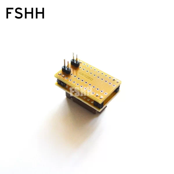 WSON8 DFN8 QFN8 MLF8 programmer adapter(Flip test seat) Pitch=1.27mm/0.65mm Size=5.3x4mm - Image 2