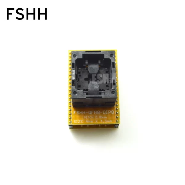 custom made QFN8 to DIP8 test socket QFN8/WSON8/DFN8/MLF8 Programmer adapter Size=4x4.5mm Pin pitch=0.95mm - Image 2