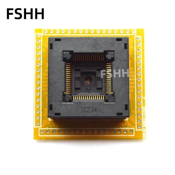 IC234-0604-024 test socket QFP64 TQFP64 ic socket Pitch=0.8mm Size=14x14mm 16.8x16.8mm - Image 2