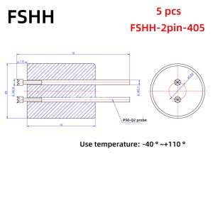 FSHH round 2pin laser diode test socket (electrode insertion)