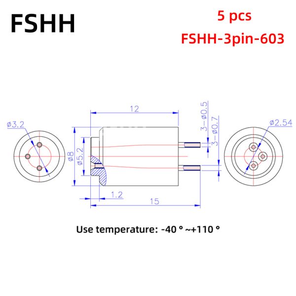 FSHH 3pin 603 35us一个
